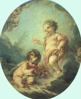 Boucher, Francois - Christ and John the Baptist as Children